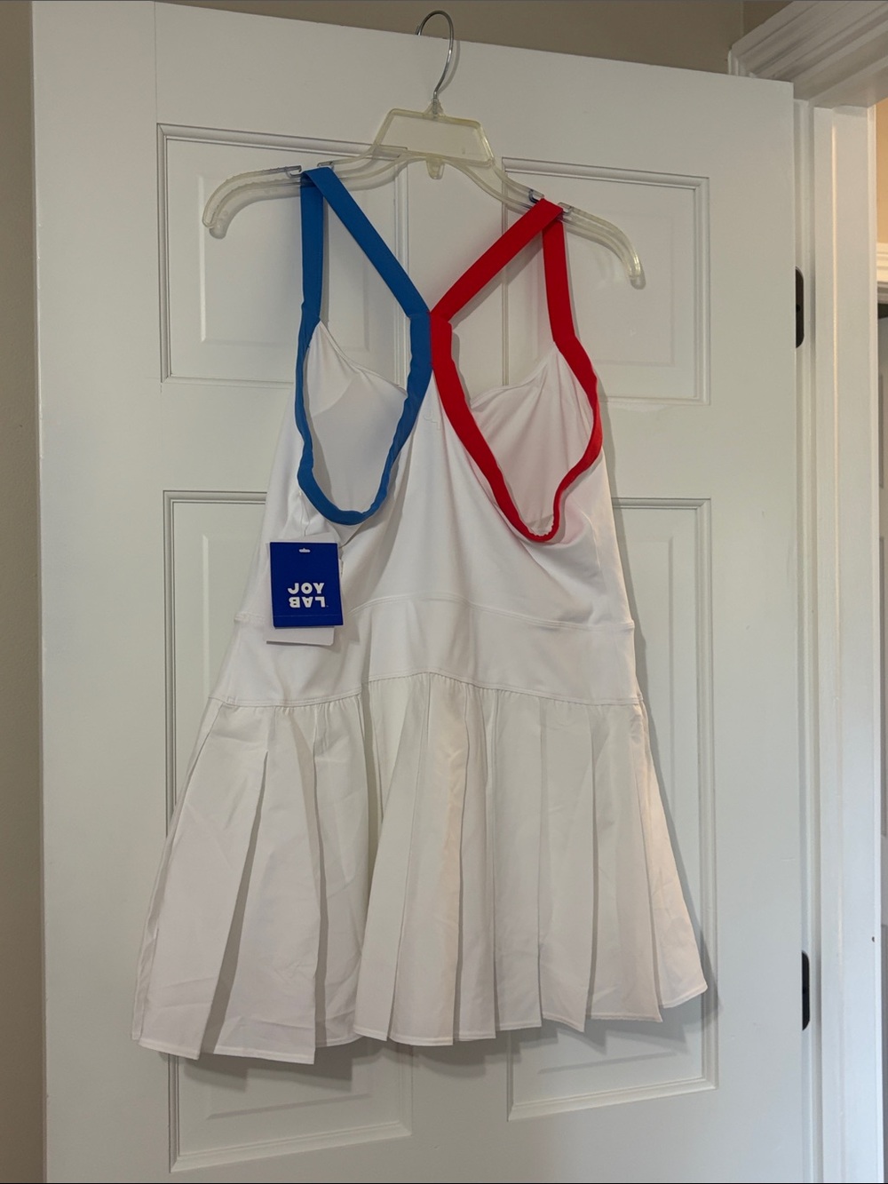 JoyLab White Active Dress with Red and Blue Straps - Picture 9 of 10